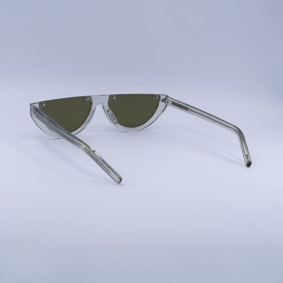 🕶️ New Saint Laurent SL563 003 Sunglasses - Transparent Light Green Frame - Picture 9 of 10